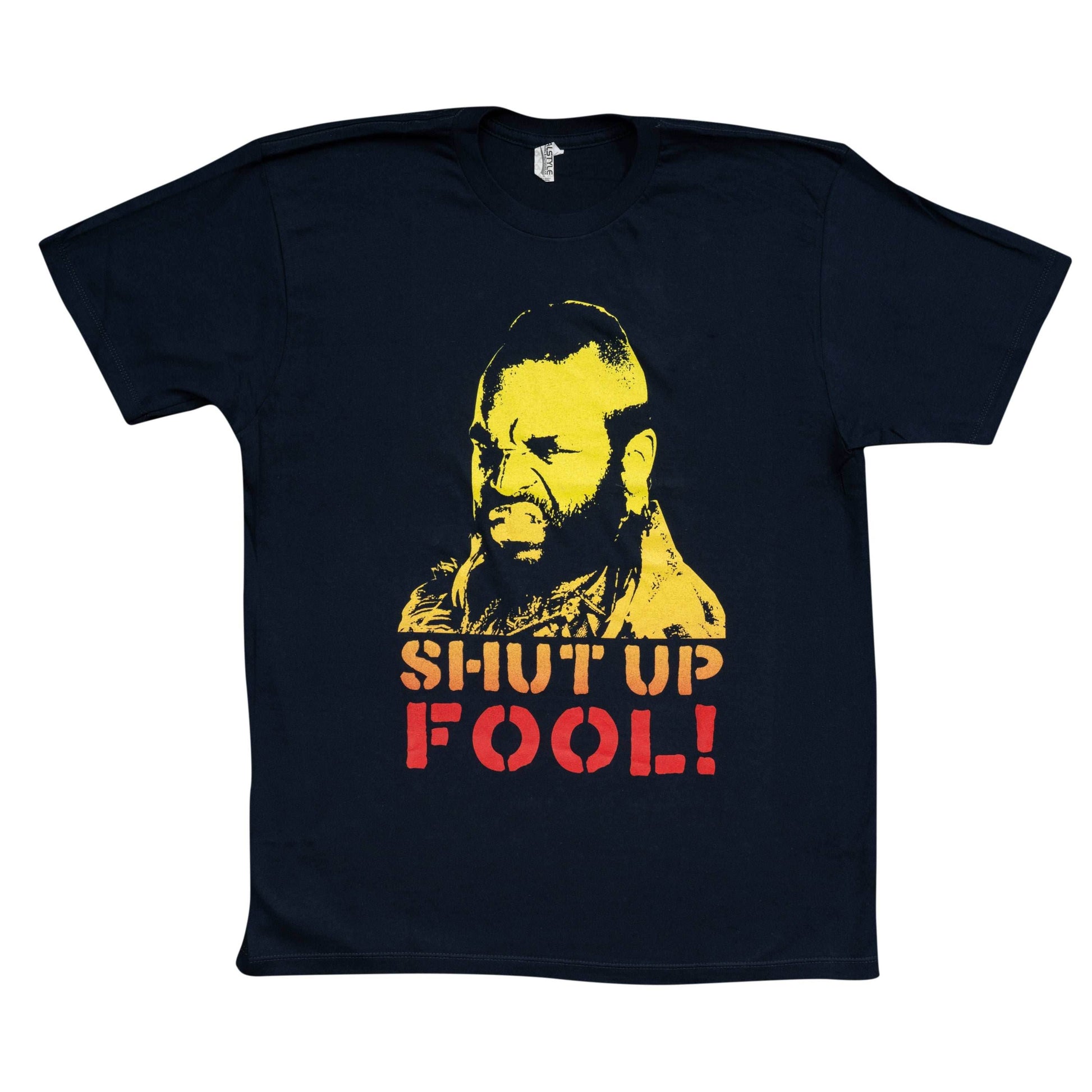 The A-Team Mr. T Shut Up Fool Adult Navy T-Shirt - S