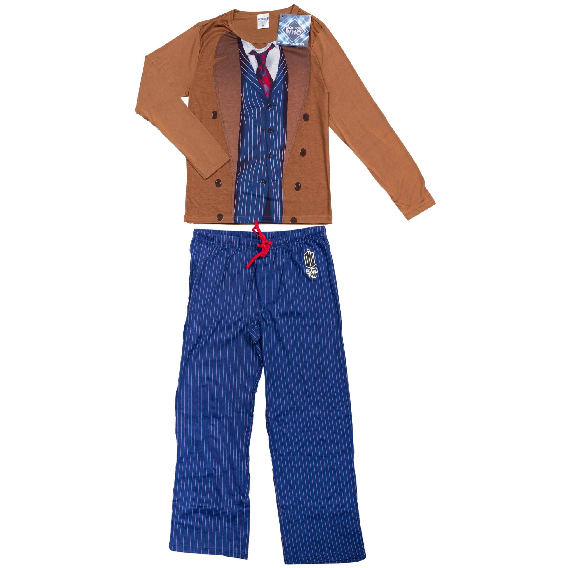 Doctor Who 10th Dr Shirt and Pants Pajama Sleep Set - M