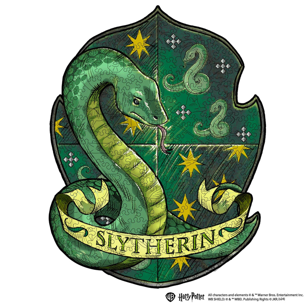 Wooden jigsaw puzzle Harry Potter Slytherin™ Gameplay