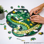 Wooden jigsaw puzzle Harry Potter Slytherin™ Gameplay