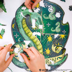 Wooden jigsaw puzzle Harry Potter Slytherin™ Gameplay
