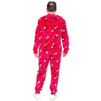 Peanuts Snoopy All Over Pajama Zip Up Union Suit Sleepwear - S