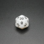 Snowy Owl - 7 Piece DnD Dice Set | Acrylic RPG Gaming Dice - 