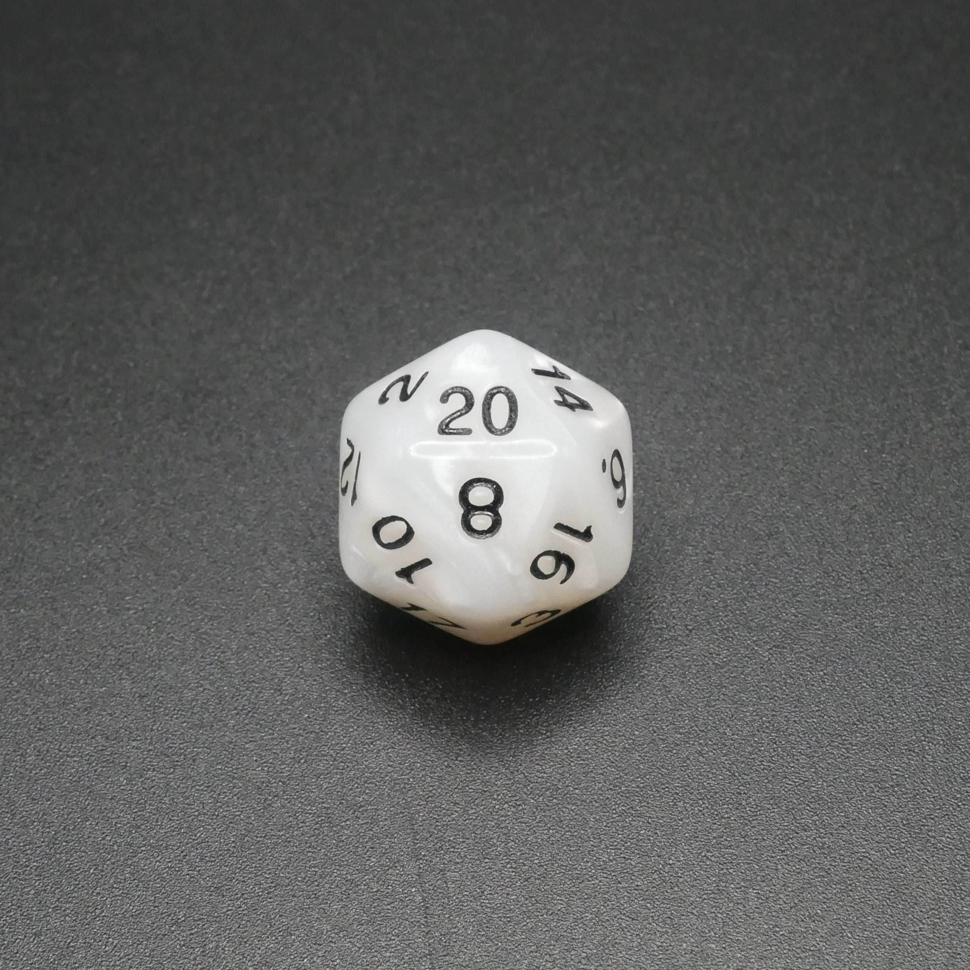 Snowy Owl - 7 Piece DnD Dice Set | Acrylic RPG Gaming Dice - 