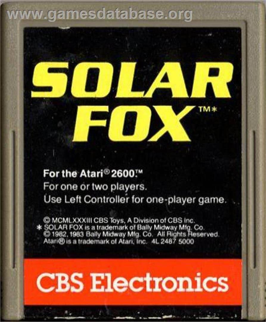 Solar Fox (Atari 2600) - Game Manual Only