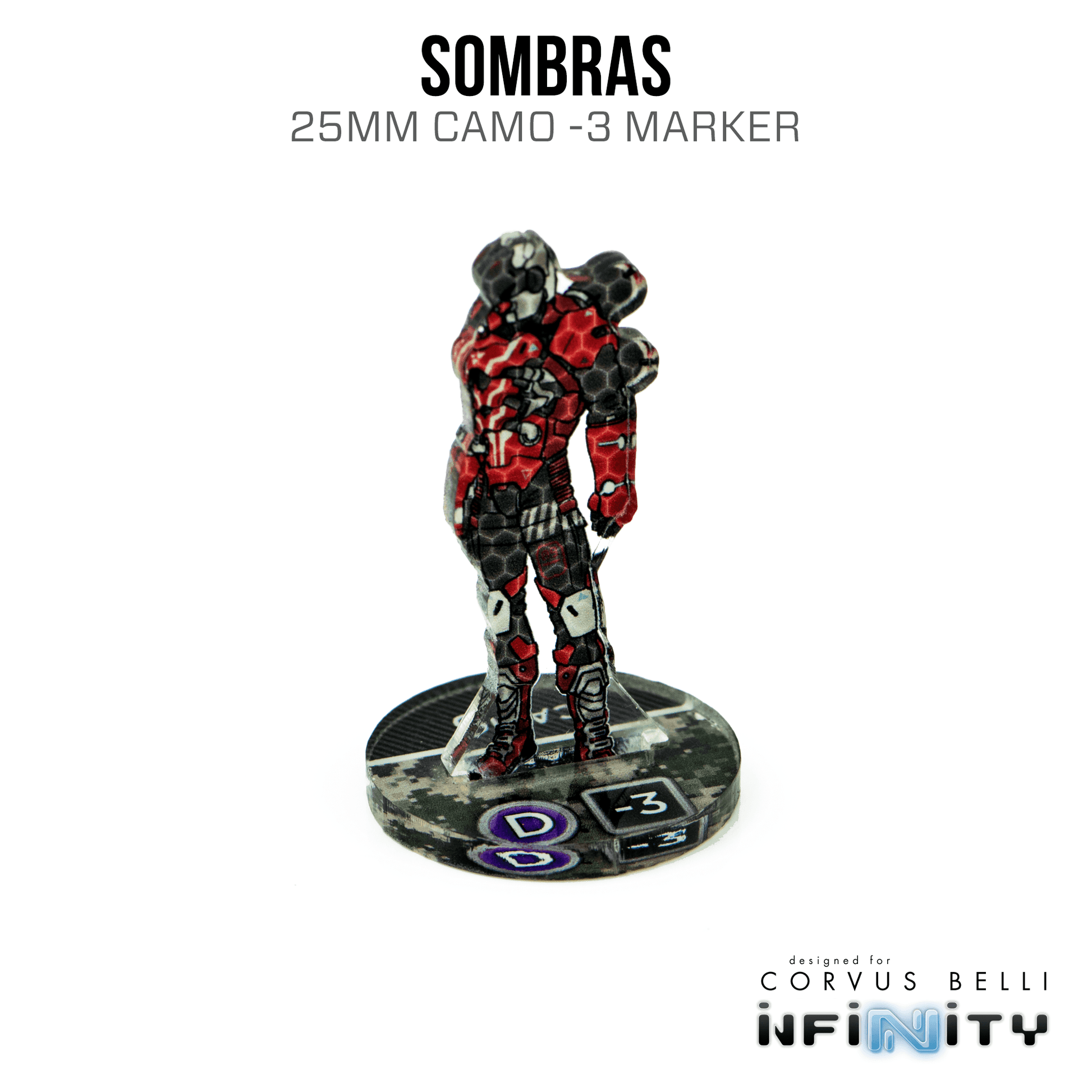 Infinity 3D Markers: Sombras (25mm Camo -3) - A