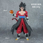 Son Goku Anime Figurine, Dragon Ball GT Super Saiyan 4 Action Figures, Standing Holding Dragon Ball 30 cm