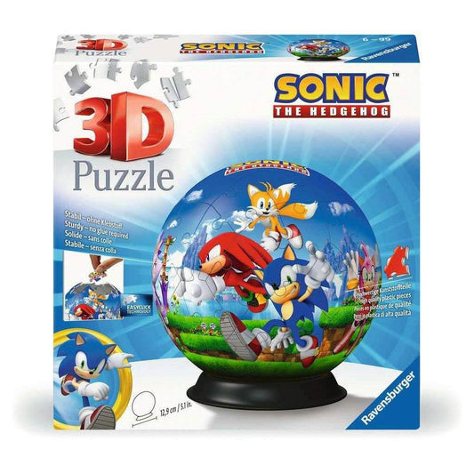 Sonic the Hedgehog Ball 73 Piece 3D Jigsaw Puzzle Ravensburger - 