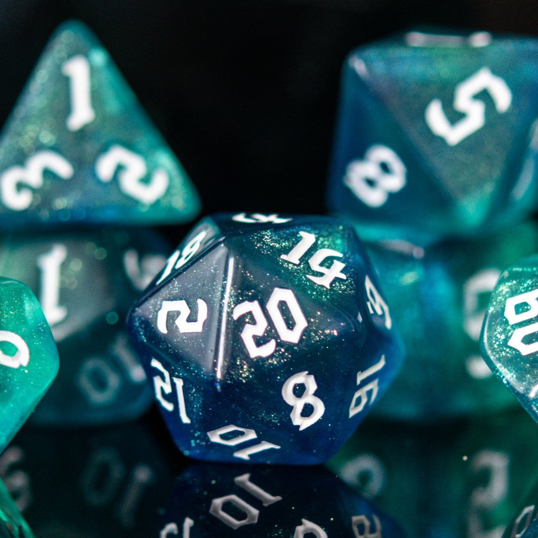 Sorcerer Class Acrylic Dice Set