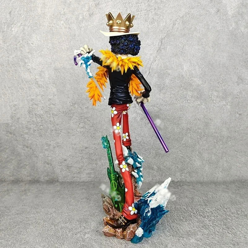 Soul King Brook One Piece Anime Action Figures, Straw Hat Pirates Figurines PVC Statue 33 CM