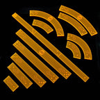 Space Combat Templates - Fluorescent Orange