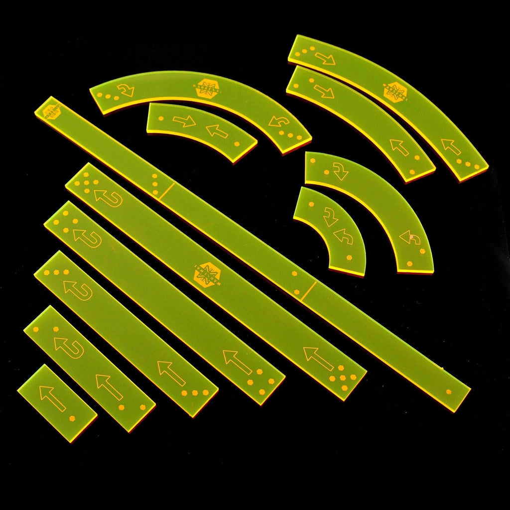 Space Combat Templates - Fluorescent Yellow