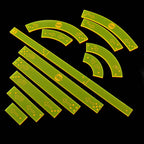 Space Combat Templates - Fluorescent Yellow