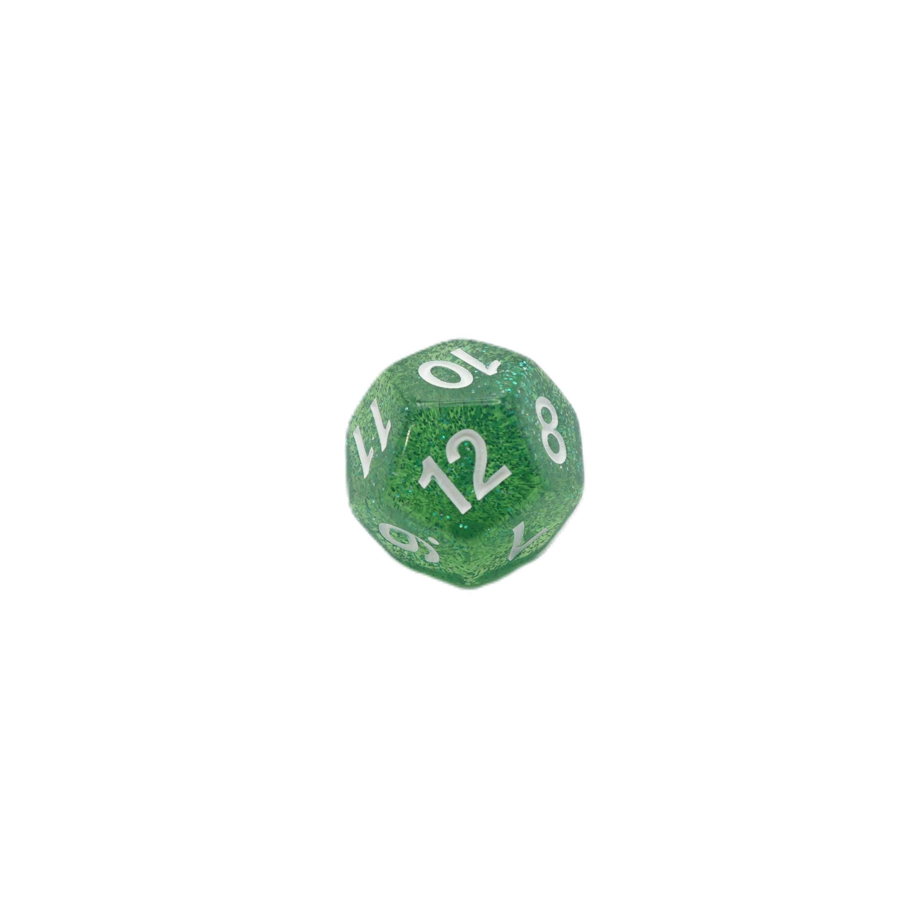 Spearmint Drop - 7 Piece DnD Dice Set | Acrylic RPG Gaming Dice - 