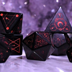 Spellcaster Obsidian Stone Dice