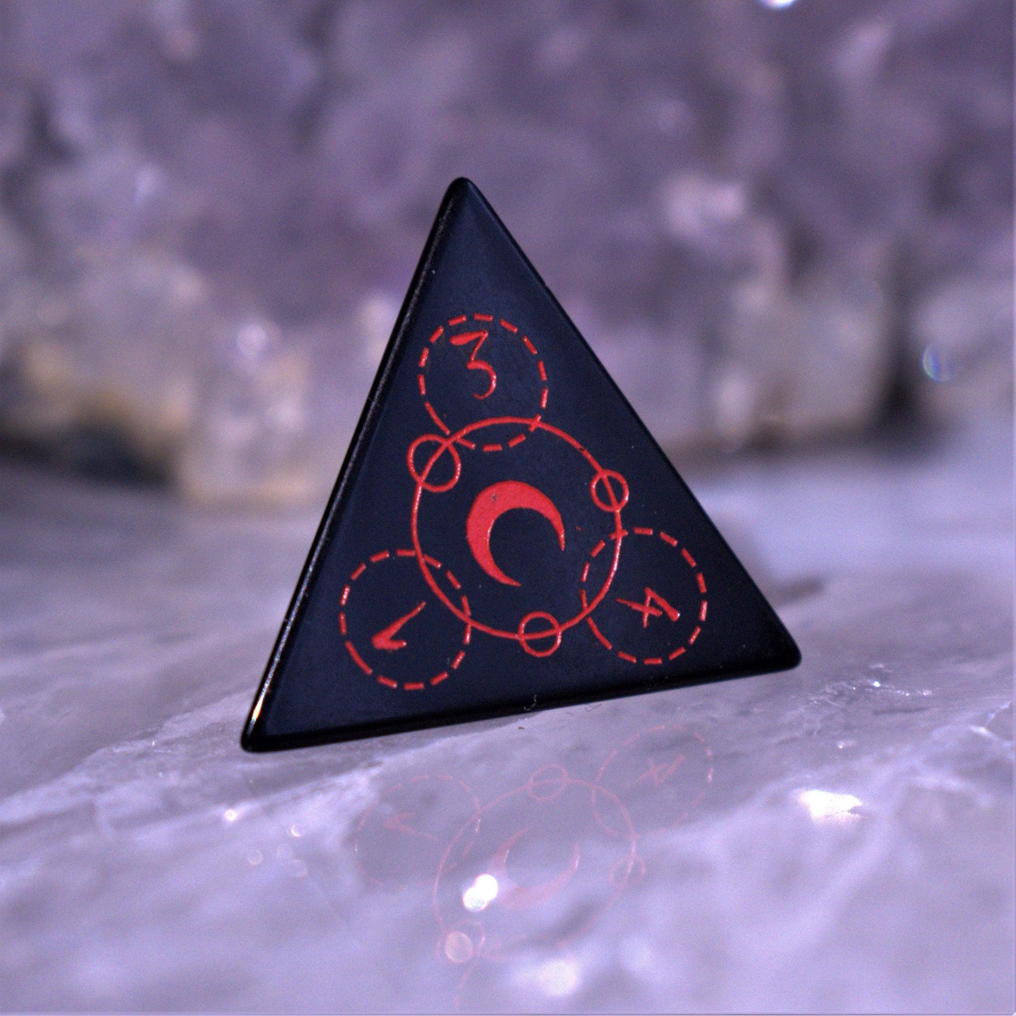 Spellcaster Obsidian Stone Dice