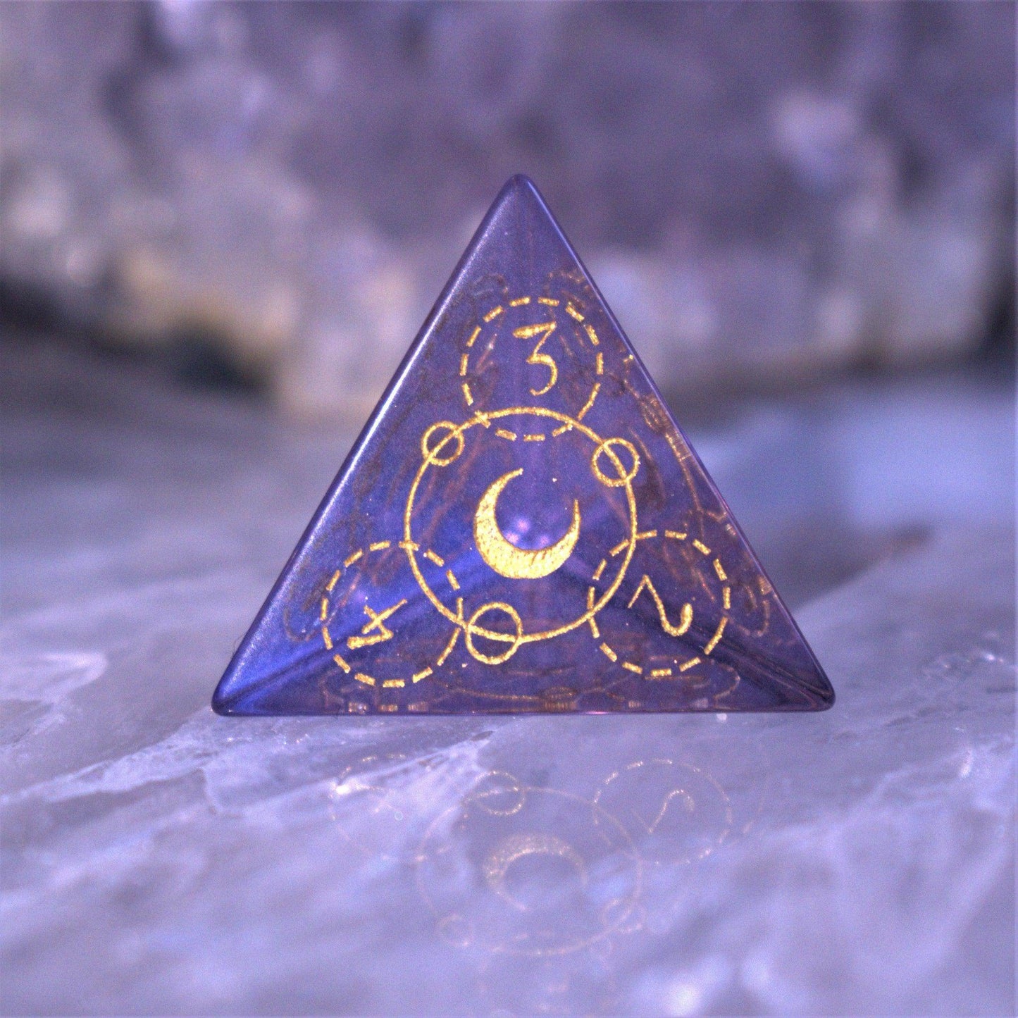 Spellcaster Purple Glass Dice Set 'PRE-ORDER | SPRING EVENT DEAL' - 