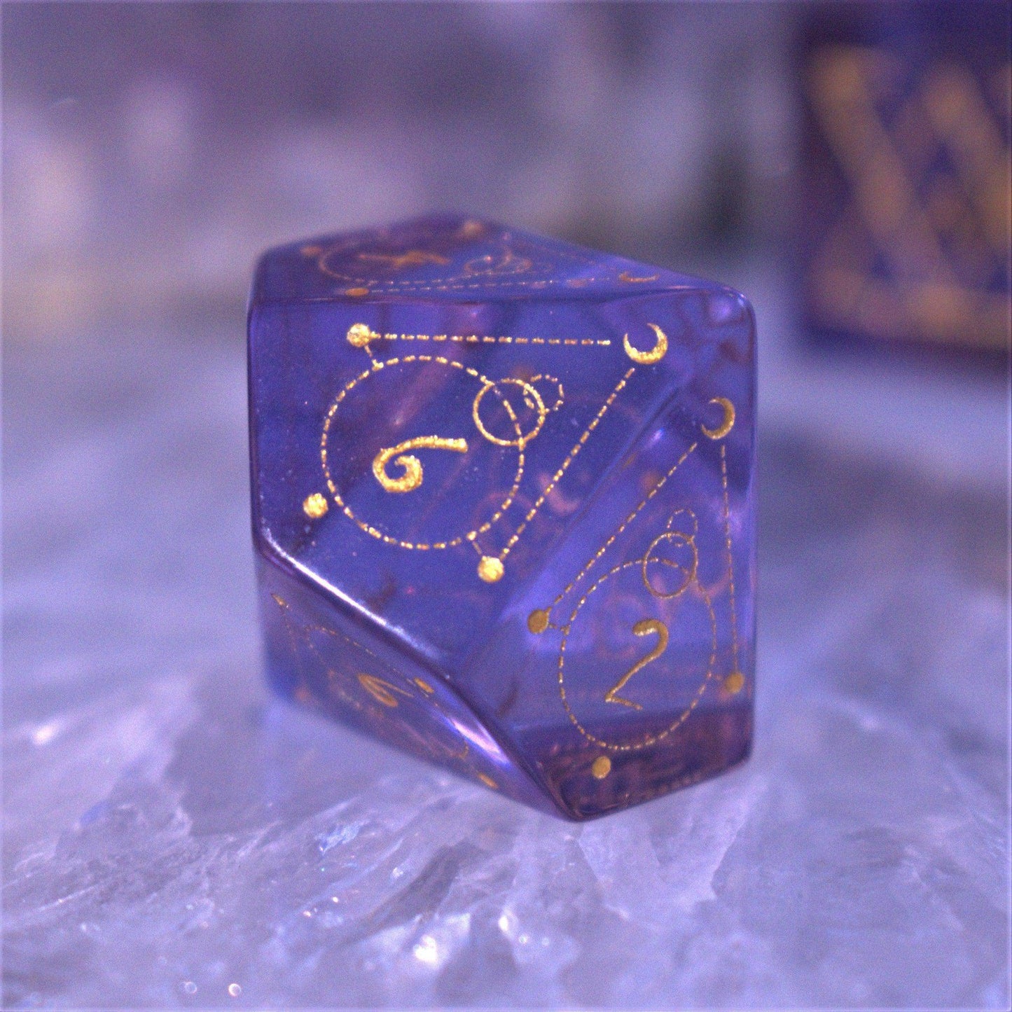 Spellcaster Purple Glass Dice Set 'PRE-ORDER | SPRING EVENT DEAL' - 