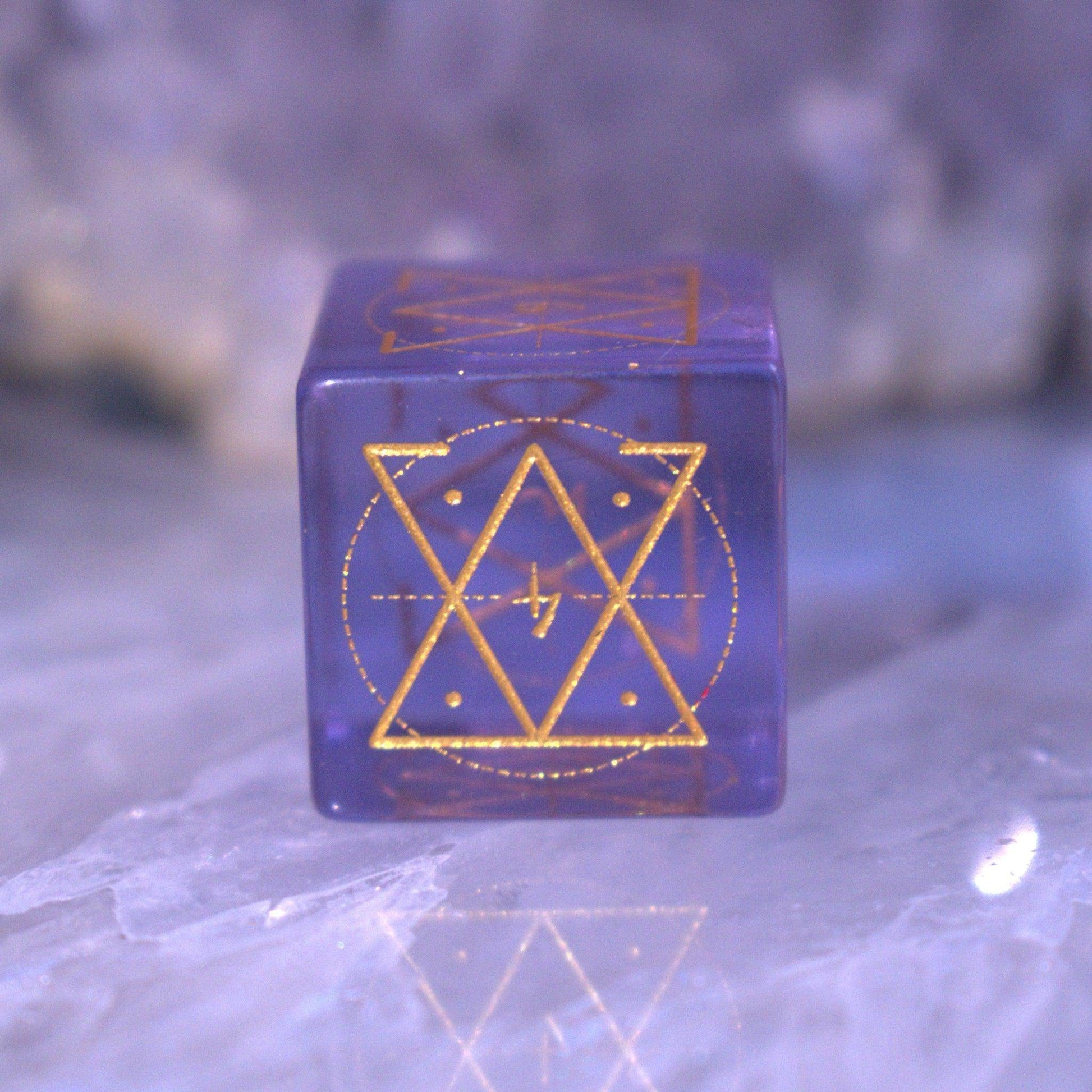 Spellcaster Purple Glass Dice Set 'PRE-ORDER | SPRING EVENT DEAL' - 
