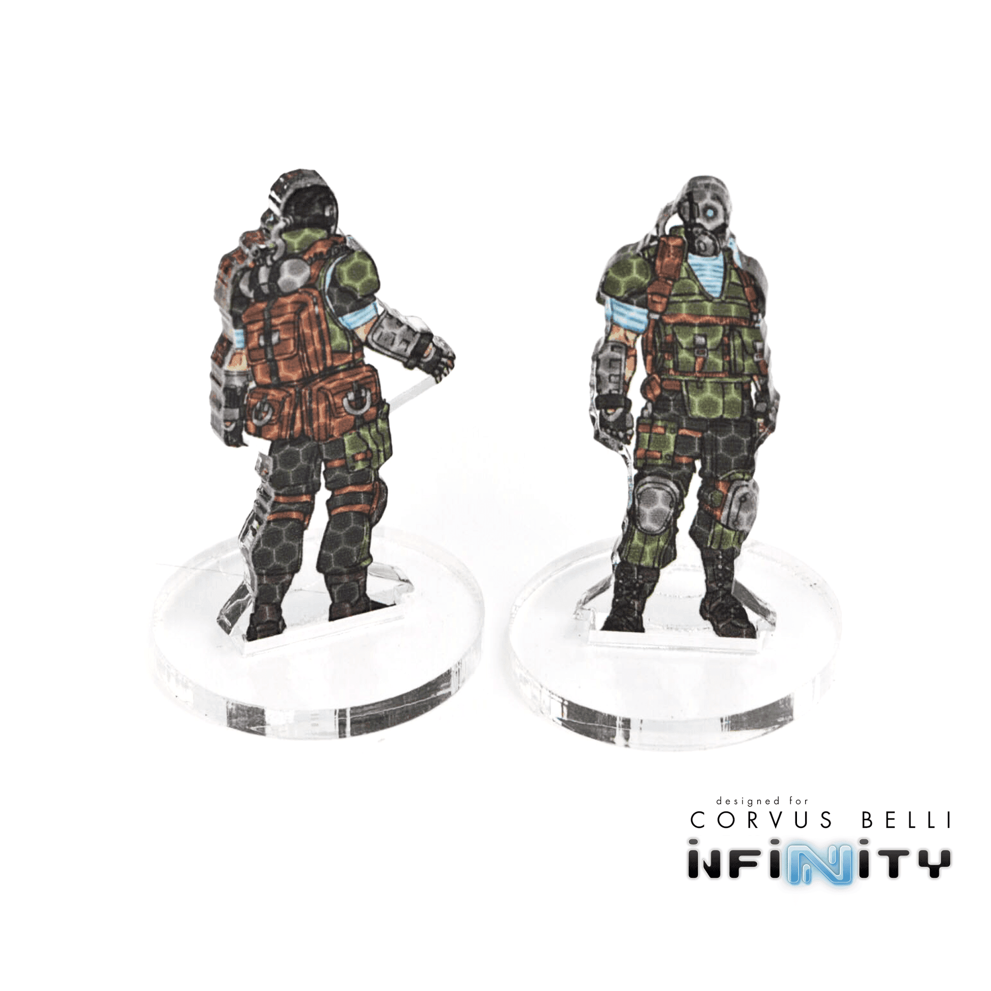 Infinity 3D Markers: Spetsnaz (2x 25mm Camo -3, Decoy -1) - Actual, Decoy -1