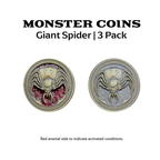 Monster Coins - Giant Spider - 3 Pack