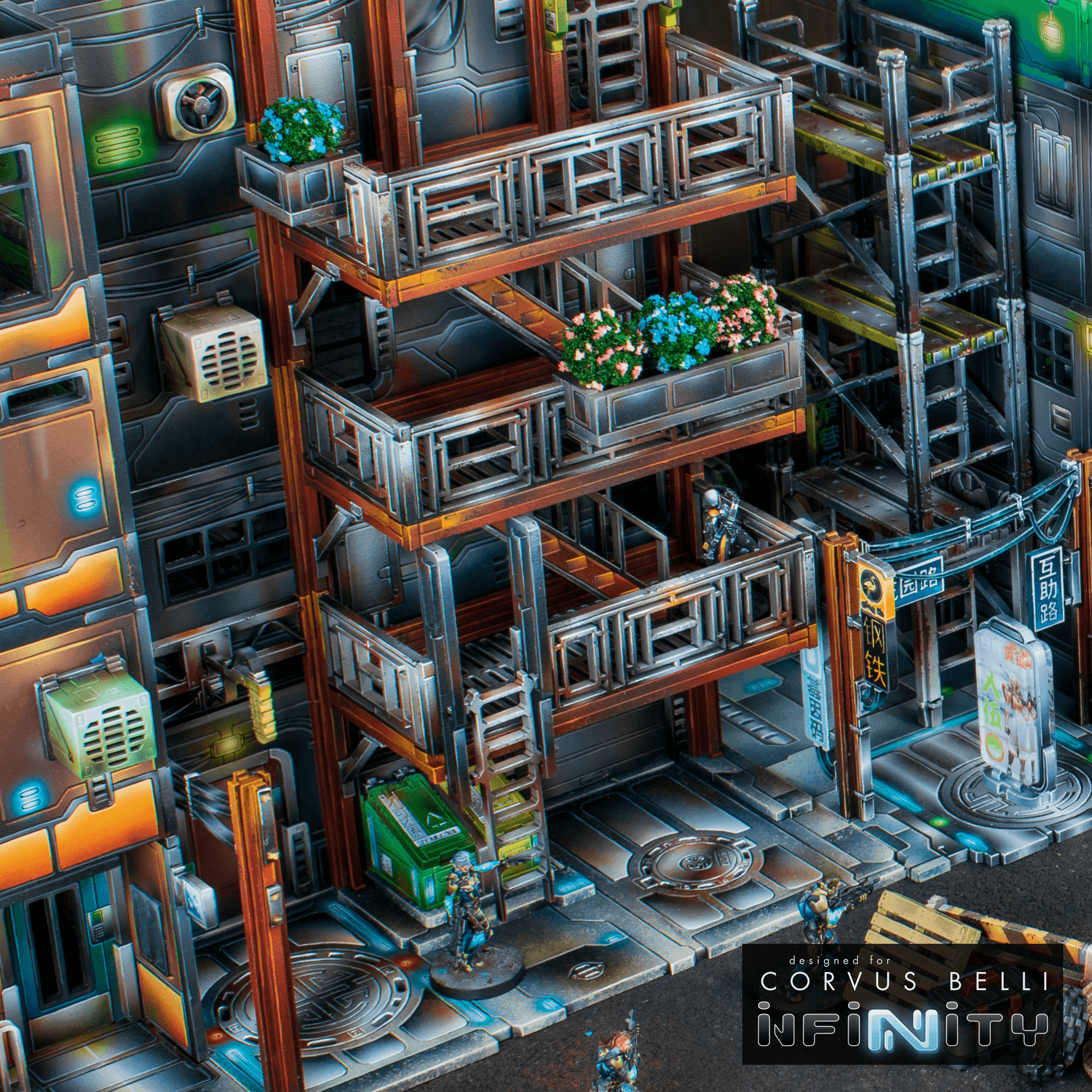 Xiguan Fire Escape - Back Alley / Color Printed