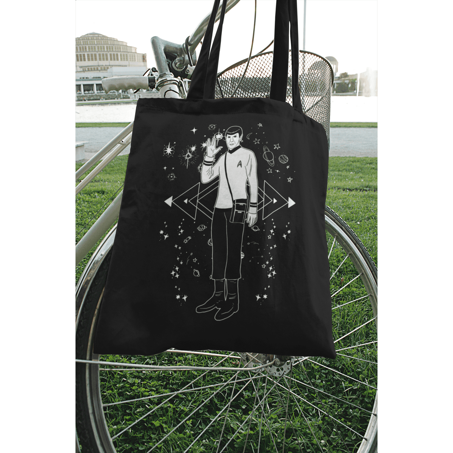 Galaxy Spock Cotton Tote Bag - 