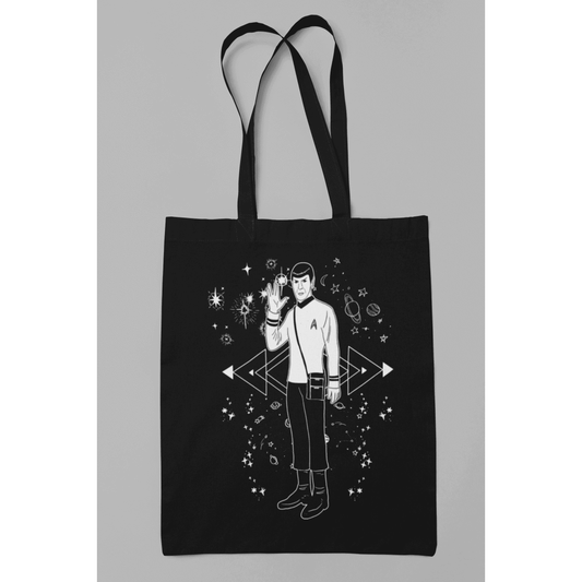 Galaxy Spock Cotton Tote Bag - 