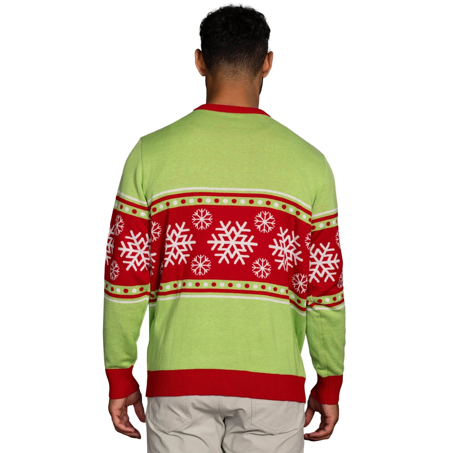 Spongebob LED Reindeer Nose Ugly Christmas Sweater - XS