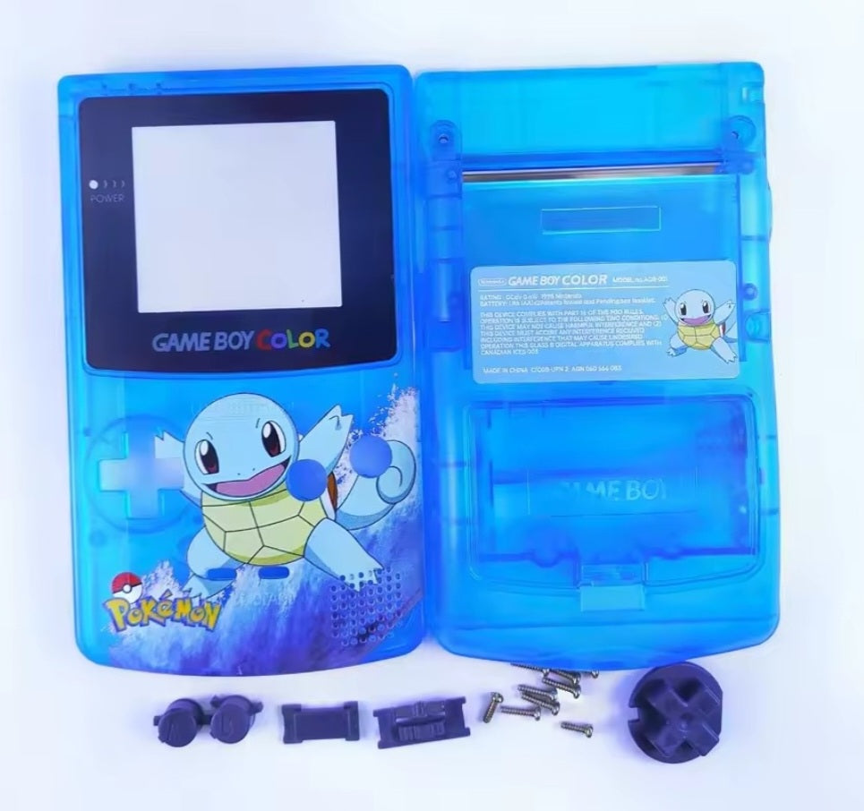 GBC Game Boy Color Case Replacement Shell Full Housing Pokemon