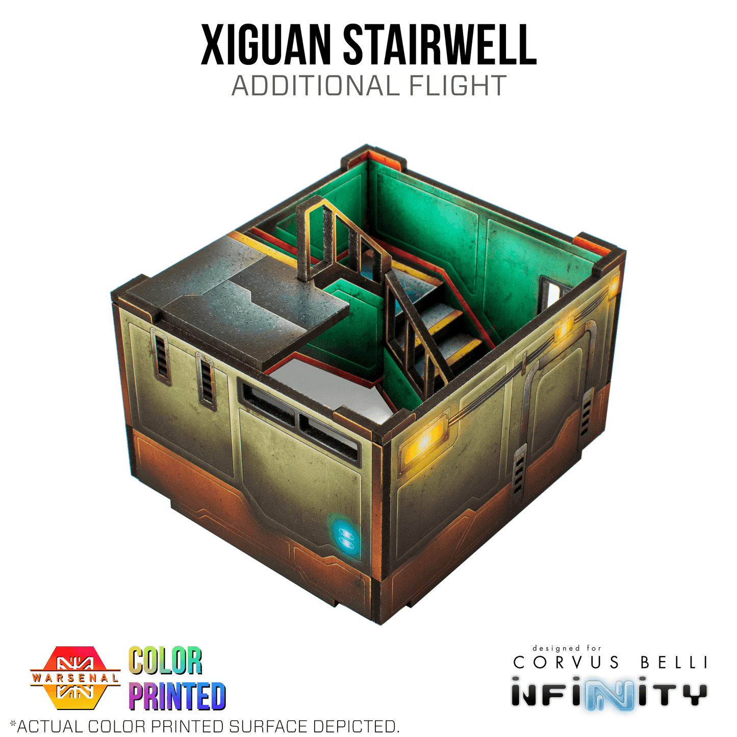 Xiguan Components - Stairwell - Additional Flight / Color Printed