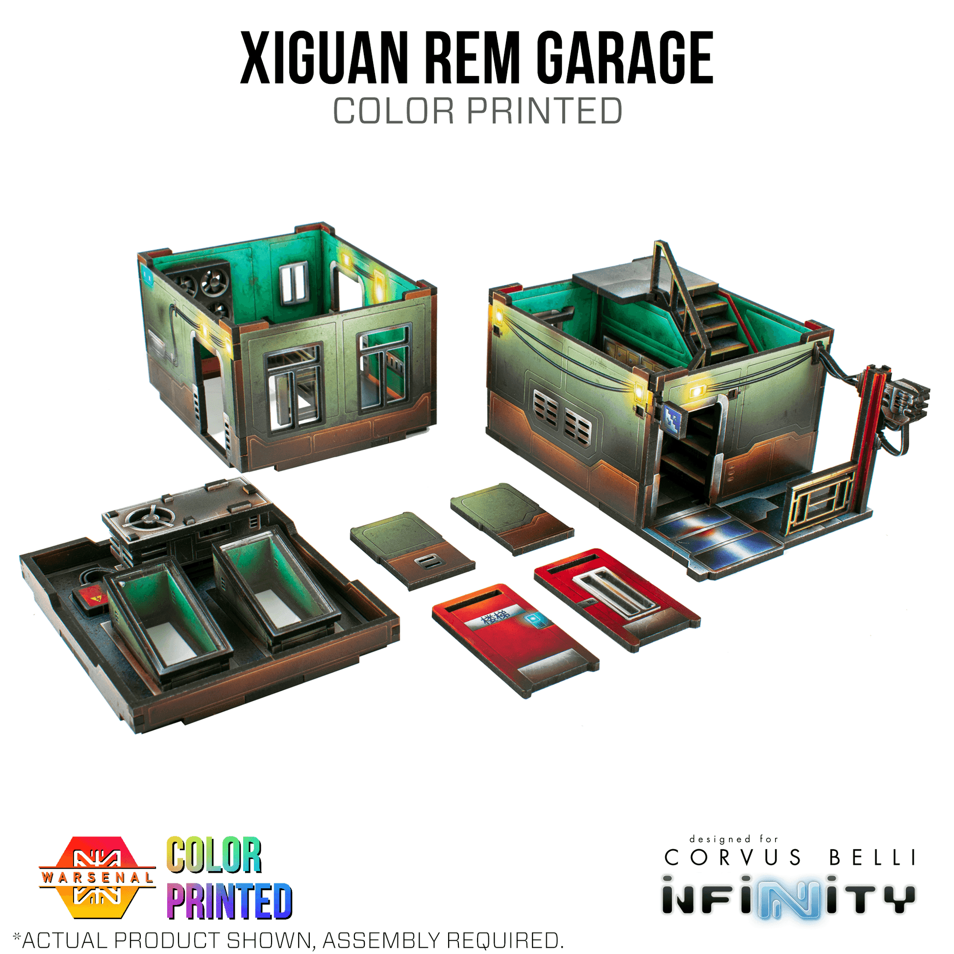 Xiguan Stacks - Stairwell Building [Color Printed] - 