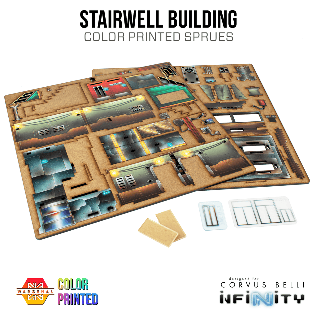 Xiguan Stacks - Stairwell Building [Color Printed] - 