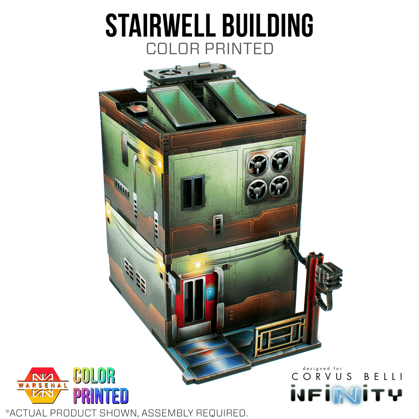 Xiguan Stacks - Stairwell Building [Color Printed] - 