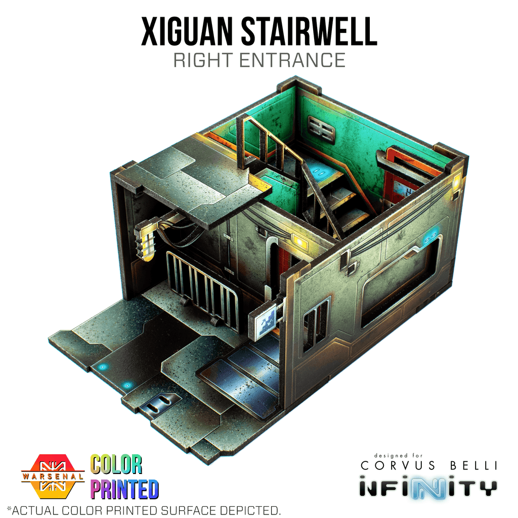 Xiguan Components - Stairwell - Right Entrance / Color Printed