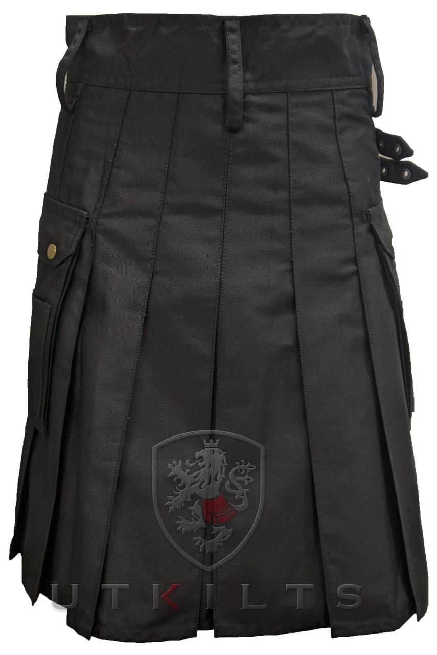 Utility Kilt – GlenLoch, Black - 30 / 22