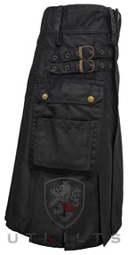 Utility Kilt – GlenLoch, Black - 30 / 22