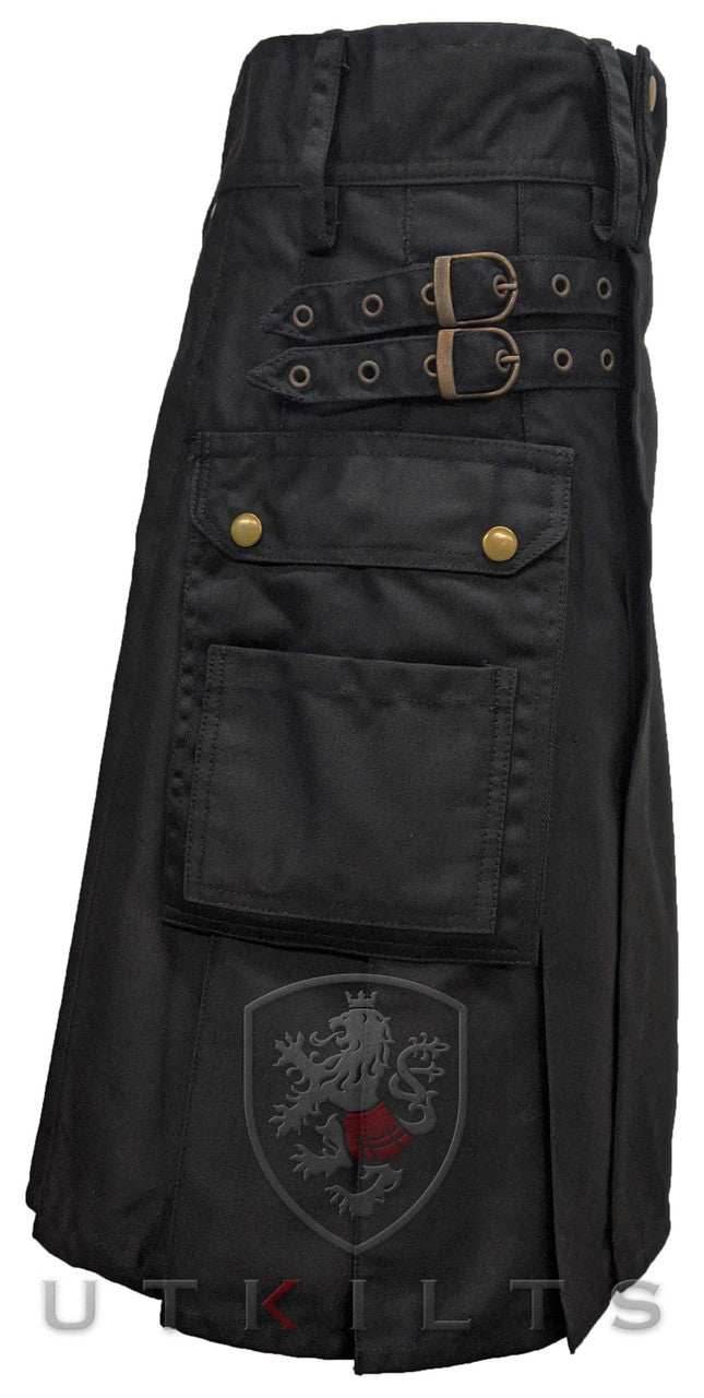 Utility Kilt – GlenLoch, Black - 30 / 22
