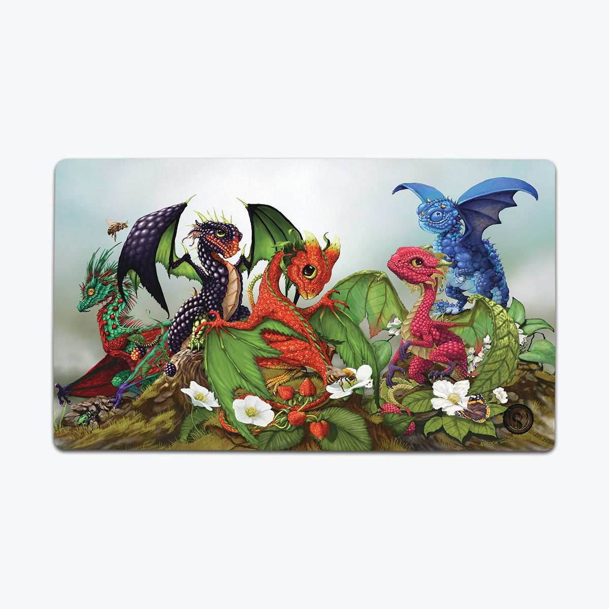 Mixed Berries Dragons Playmat - Plain