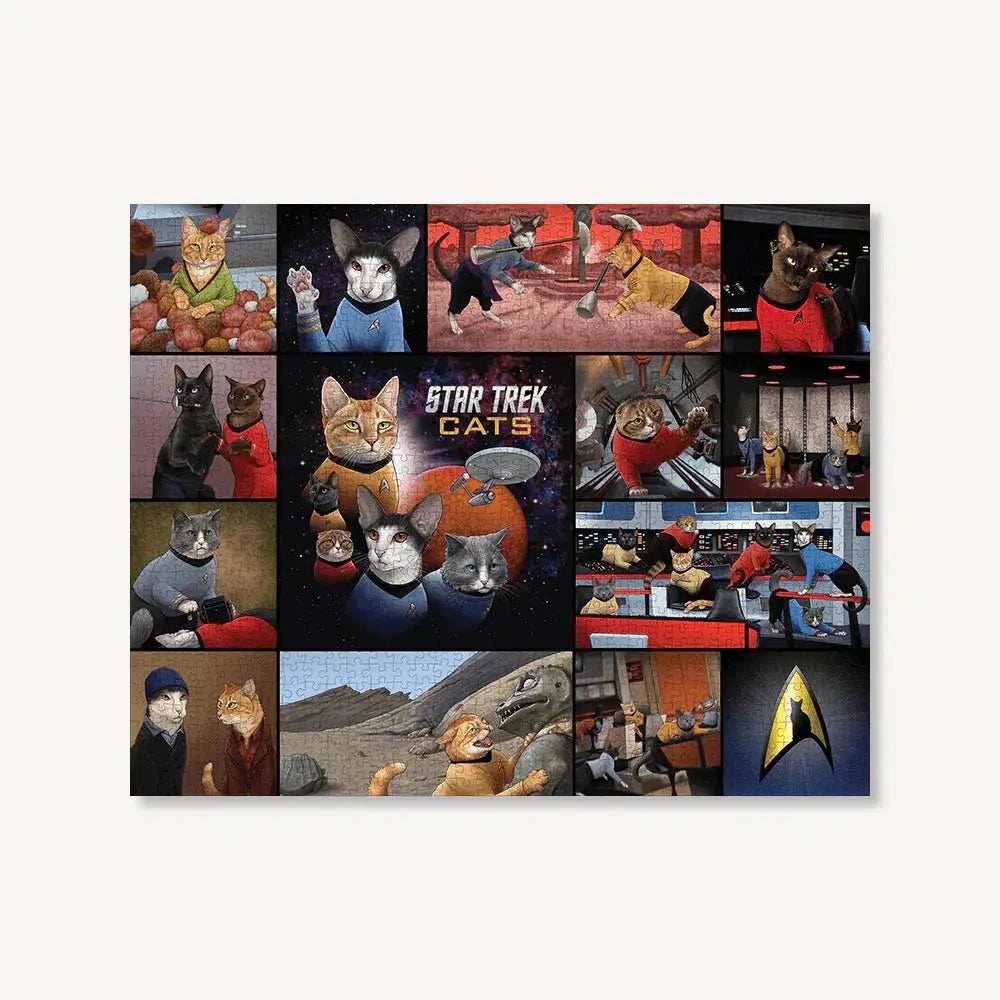 Star Trek Cats 1000 Piece Jigsaw Puzzle Chronicle - 