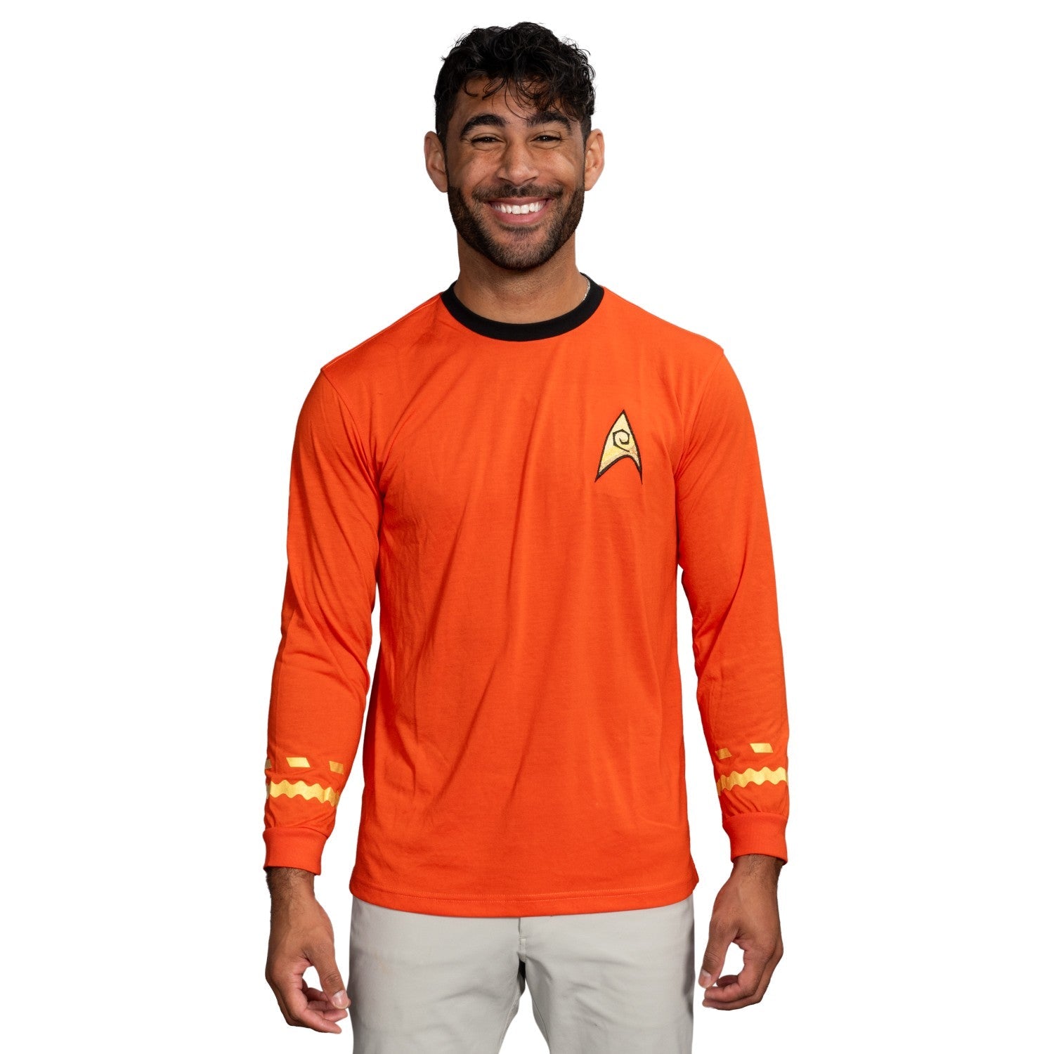 Star Trek Long Sleeve Halloween Costume T-shirt - Commander, Medical Sciences and Engineering