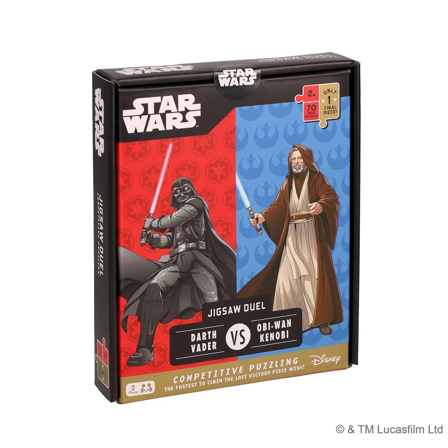 Star Wars Kenobi vs. Vader Set of 2 70 Piece Jigsaw Duel Puzzles Ridley