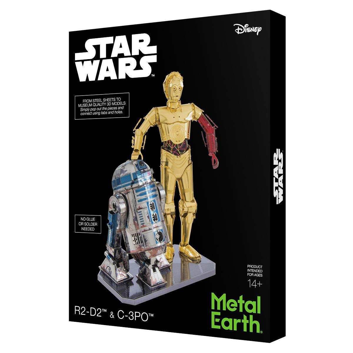 Star Wars R2-D2 and C-3PO Deluxe 3D Steel Model Kit Metal Earth - 