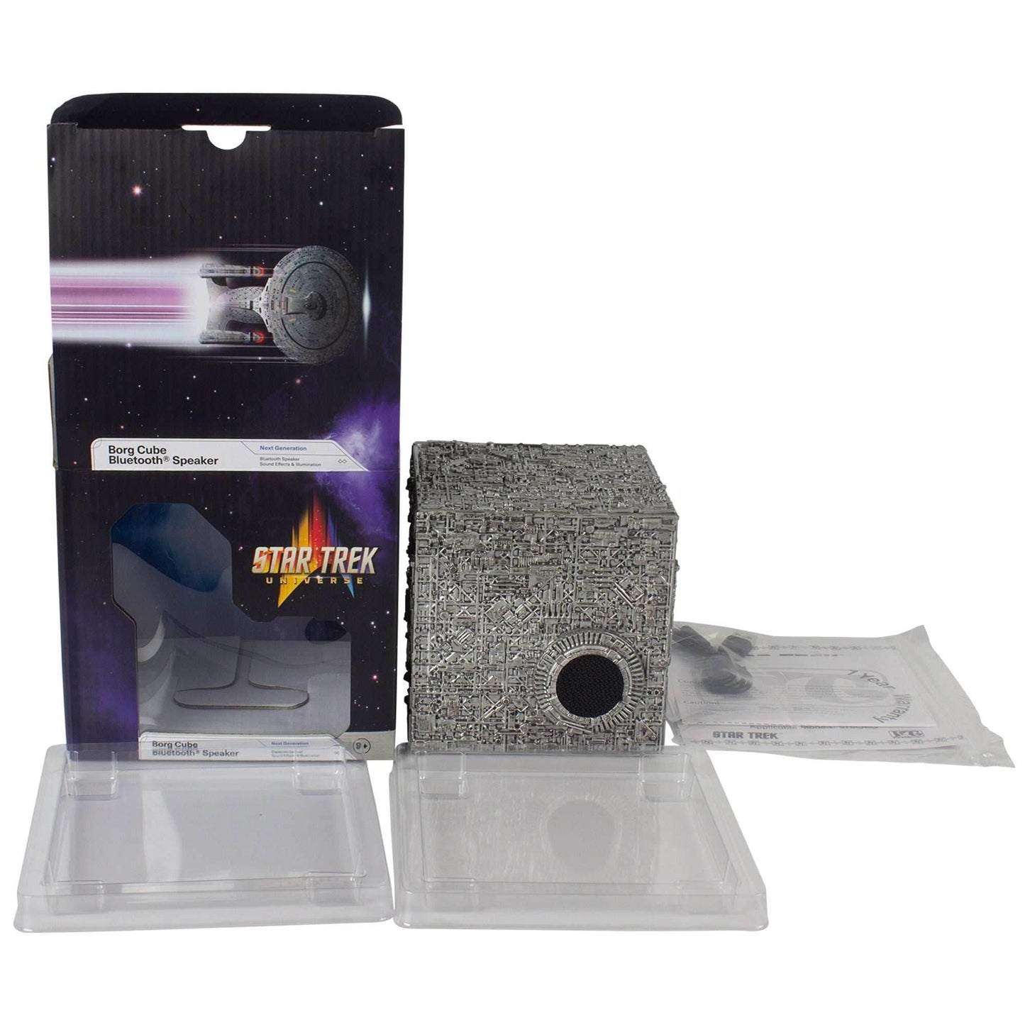 Star Trek™ BORG CUBE Bluetooth® Speaker With Green Illumination, Sound Effects & Borg Quotes - 