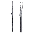Star Wars X RockLove Darksaber Crystal Lightsaber Earrings - 