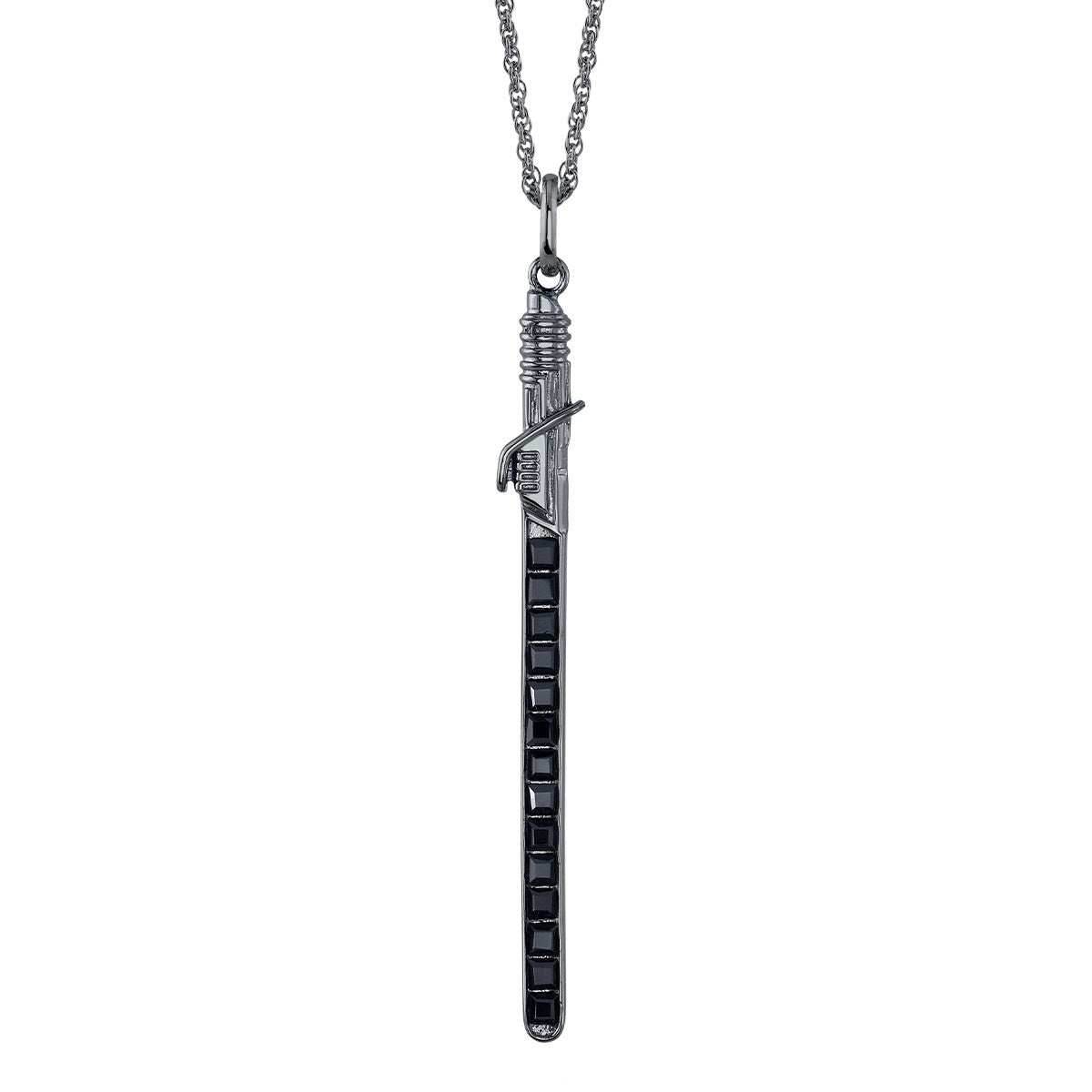 Star Wars X RockLove Darksaber Crystal Lightsaber Necklace - 