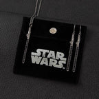 Star Wars X RockLove Darksaber Crystal Lightsaber Earrings - 