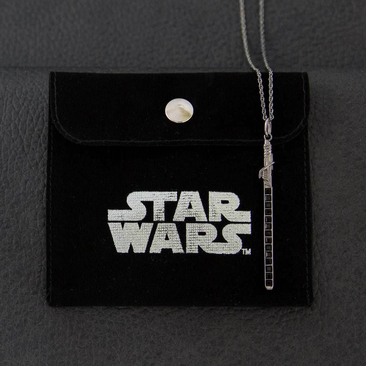 Star Wars X RockLove Darksaber Crystal Lightsaber Necklace - 