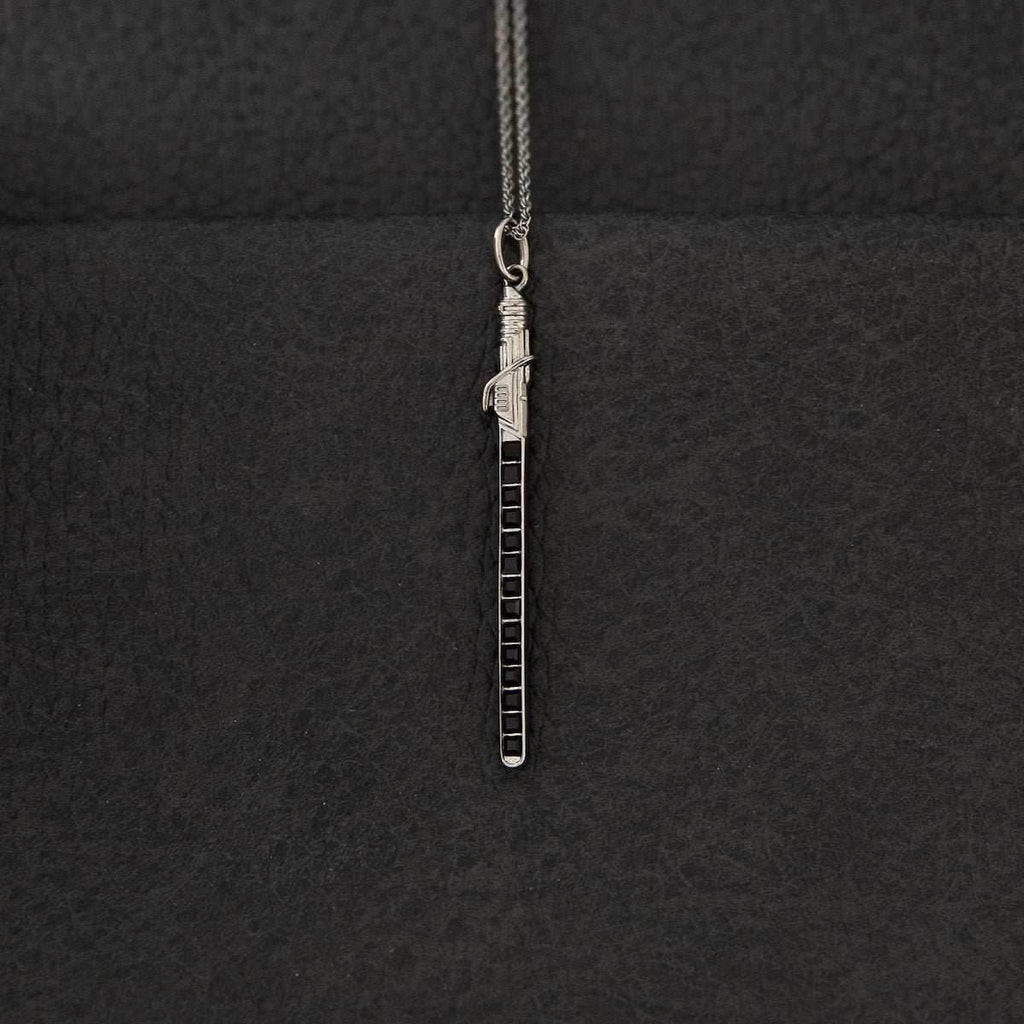 Star Wars X RockLove Darksaber Crystal Lightsaber Necklace - 