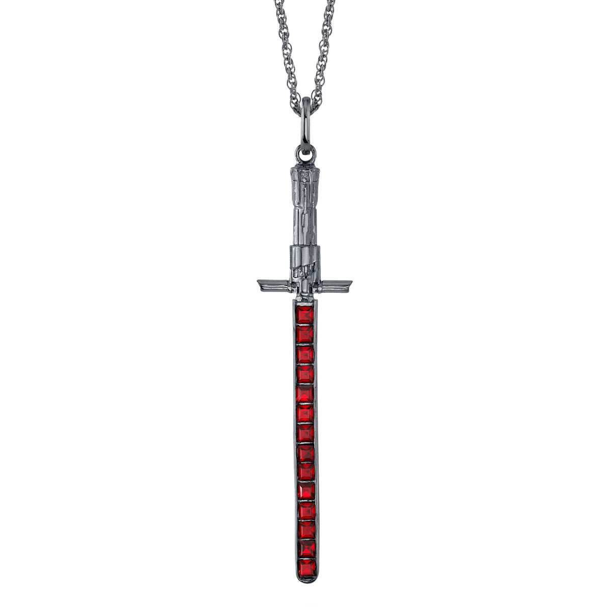 Star Wars X RockLove Kylo Ren Crystal Lightsaber Necklace - 